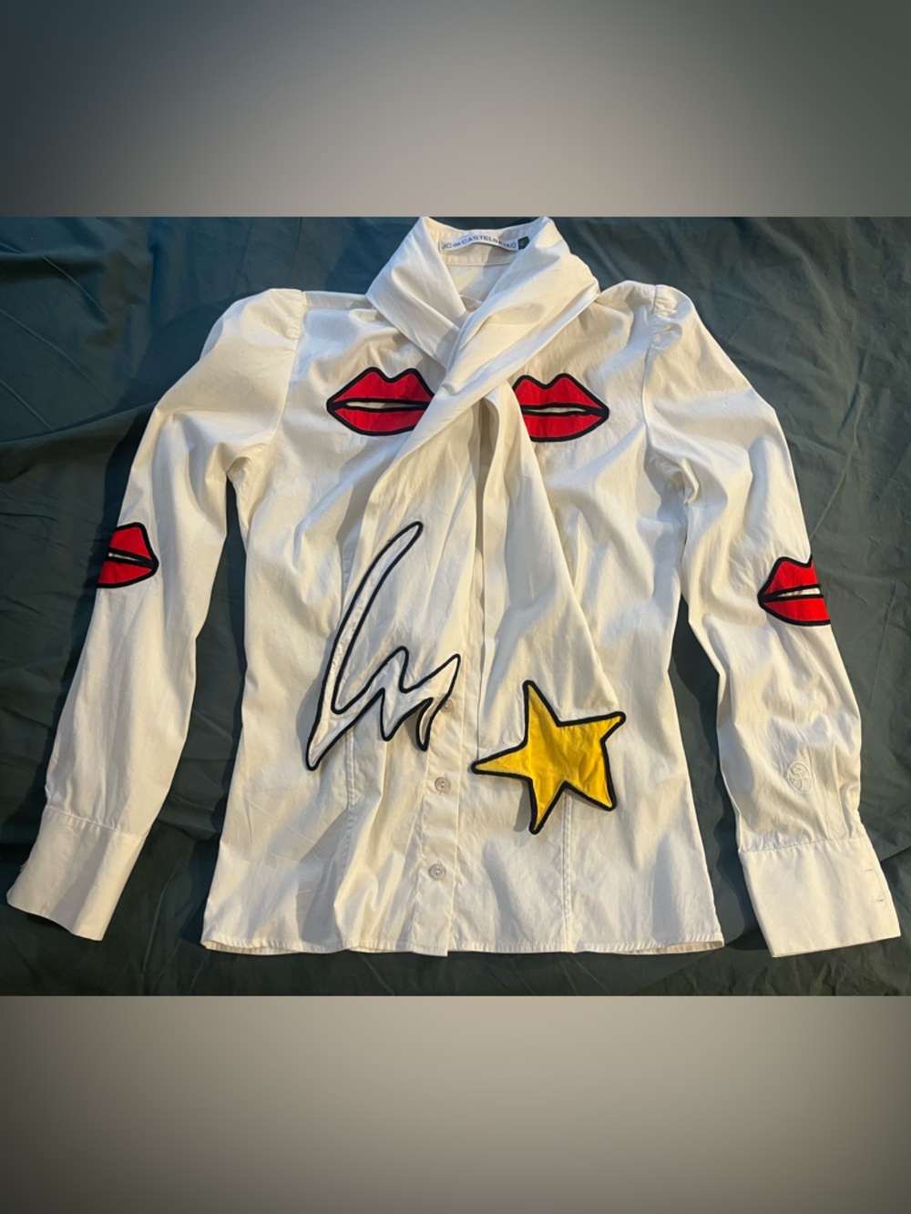 Vintage JC de Castelbajac pop-art appliqué shirt
